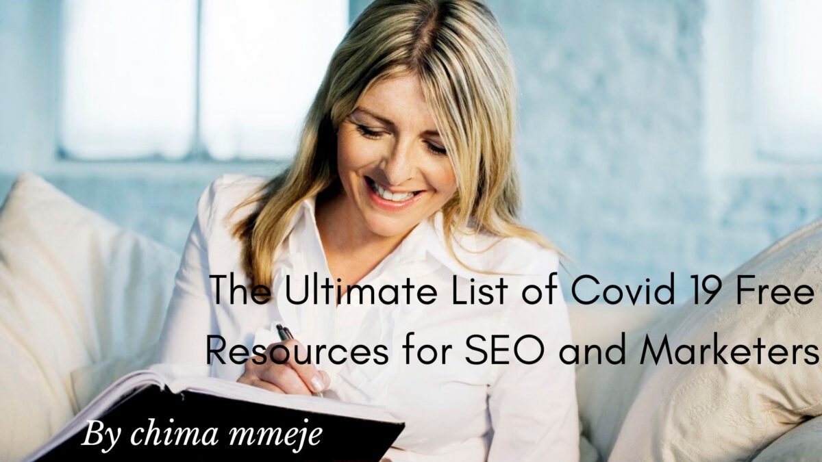 COVID 19 free resources for seo and marketers